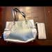Michael Kors Bags | Metallic Silver Michael Kors Handbag And Wallet - Used | Color: Silver | Size: Os