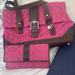 Coach Bags | Coach Purse Only. | Color: Brown/Pink | Size: 14"X 9". Straps Are 7" Above Top Of Purse