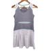 Athleta Dresses | Athleta Womens Small Bob And Weave Tennis Dress White Grey Sleevless | Color: Gray/White | Size: S