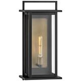 Hinkley Langstone 22 1/4" Wide Black Finish Lantern Outdoor Wall Light