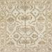 White 72 x 72 x 0.08 in Area Rug - Rug Tycoon 100% Machine Washable Abstract 1610 Area Rug Polyester/Chenille | 72 H x 72 W x 0.08 D in | Wayfair