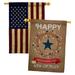 Breeze Decor Impressions Decorative 2-Sided Polyester 40 x 28 in. 2 Piece House Flag Set in Red/Blue/Yellow | 40 H x 28 W in | Wayfair