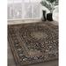 Black/Brown 108 x 72 x 0.08 in Area Rug - Bloomsbury Market Maddin Oriental Machine Woven Multi Area Rug /Chenille | Wayfair