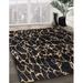 Black 144 x 96 x 0.08 in Area Rug - Everly Quinn 100% Machine Washable Abstract Area Rug Polyester/Chenille | 144 H x 96 W x 0.08 D in | Wayfair