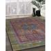 Blue/Green 48 x 24 x 0.08 in Area Rug - Bungalow Rose 100% Machine Washable Abstract 4186 Area Rug /Chenille | 48 H x 24 W x 0.08 D in | Wayfair