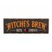 The Holiday Aisle® Witches Brew Wood Wall Sign Wood/Ceramic in Black/Brown | 7.8 H x 1.2 W x 23.6 D in | Wayfair 8CCEFEDB2AAC458287CAE126888330CF