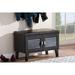 Red Barrel Studio® 4 Pair Shoe Storage Bench Manufactured Wood in Brown | 19.23 H x 29.41 W x 14.55 D in | Wayfair 10B9730AD69A4547A3211EB0B799351D