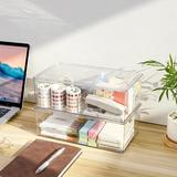 Rebrilliant Kamien Drawer Organizer Plastic in Black | 3.66 H x 11.02 W x 6.69 D in | Wayfair 8A774395685F4B19B14A8570279FF258