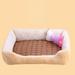 Tucker Murphy Pet™ Pet Nest Sleep House Comfortable Bed Dog Nest Cat Nest Four Seasons Soft Egg Tart Nest in Yellow/Brown | Wayfair