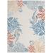 "5'3"" x 7'3"" Ivory/Multi Nourison Seaside Area Rug - Nourison 99446874566"