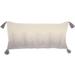 "Mina Victory Life Styles Ombre Tassels Grey Throw Pillows 14""X30"" - Nourison 798019074876"