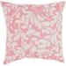 "Waverly Pillows Leaf Storm Coral Throw Pillows 20"" x 20"" - Nourison 798019001018"