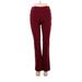 JM Collection Casual Pants - Mid/Reg Rise Boot Cut Boot Cut: Burgundy Bottoms - Women's Size P Petite