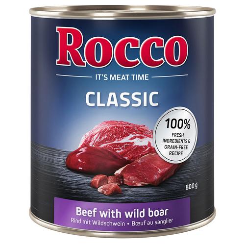 24 x 800g Rind mit Wildschwein Rocco Hundefutter nass