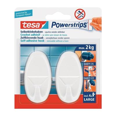 Tesa - Powerstrips Haken Large Oval weiß