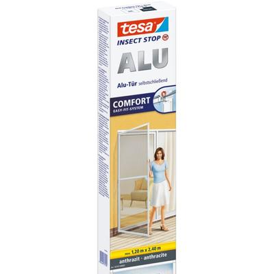 Tesa - Insect Stop alu comfort Fliegengitter für Türen xl - Insektengitter mit Aluminium-Rahmen & Image