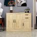 Modern Wood Buffet Sideboard with 2 doors&1 Storage and 2drawers