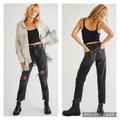 Free People Jeans | Euc Free People Tapered Baggy Boyfriend Jeans In Obsidian | Color: Black | Size: 24