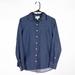 J. Crew Tops | J. Crew Women's Dress Shirt Button Up Blue Textured Polka Dot Boy Long Sleeve 2 | Color: Blue/White | Size: 2