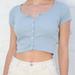 Brandy Melville Tops | Blue Brandy Melville Zelly Top | Color: Blue | Size: S