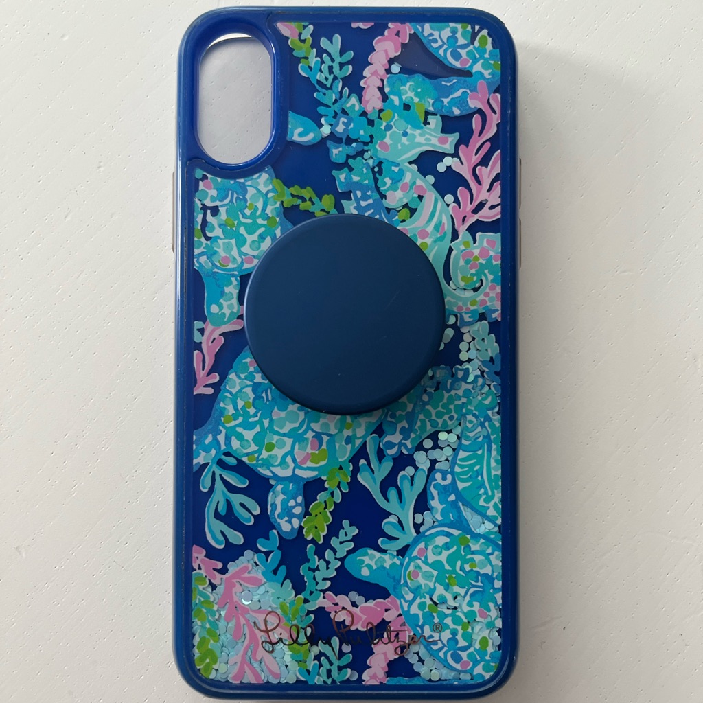 Lilly Pulitzer Cell Phones & Accessories | Iphone X/Xs Lilly Pulitzer Cellphone Case With Pop Socket | Color: Blue | Size: Os