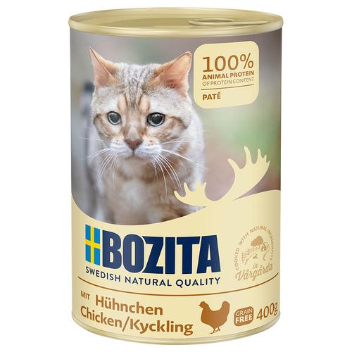 Sparpaket: 24x400g Bozita Huhn Pate Katzenfutter nass