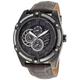 Guess W0039G2 47mm Ion Plated Stainless Steel Case Genuine Leather Leather Mineral Men's Watch