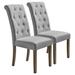 Aristocratic Style Tufted Dining Chair with Noble and Elegant Solid Wood