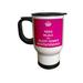 JACK ALLISON "Keep Calm & Finish Your Essay" Travel Mug, 14 Oz, Multicolor Stainless Steel in Gray/Pink/White | 6 H in | Wayfair YX7451WP4HQOWW9B