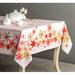 Maison d' Hermine Floral 100% Cotton Christmas Tablecloth Cotton in Gray/Pink/Red | 90 W x 60 D in | Wayfair TC060DA01