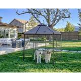 Advantek Pet Gazebo Dog Kennel Metal in Brown | 93 H x 96.3 W x 96.3 D in | Wayfair 23408ET