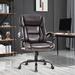 Inbox Zero Big & Tall, Home & Office Executive Chair w/ Wide seat,500 LBS Upholstered in Gray | 43.5 H x 24 W x 21.5 D in | Wayfair