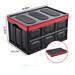 Rebrilliant Plastic Storage Box Plastic in Black | 11.81 H x 20.86 W x 14.17 D in | Wayfair 6F5190FF953C4D7FA2CAC2A03A2B5C84