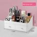 Rebrilliant Johniel Tabletop Makeup Organizer Plastic in White | 4.72 H x 11.02 W x 6.29 D in | Wayfair DD297EE63BB84BD0928246604A833DFA