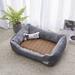 Tucker Murphy Pet™ Cathlean Dog Kennel Pet Bolster Cotton in Gray | 6 H x 23.5 W x 16 D in | Wayfair 8643CC40EBD245F084C1EC148F118F7D