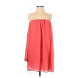 Casual Dress - Popover: Orange Dresses - Women's Size X-Small