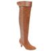 Wide Width Women's The Melody Wide Calf Boot by Comfortview in Chestnut (Size 10 W)