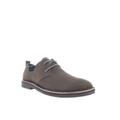 Wide Width Men's Propet Finn Men'S Suede Oxford Shoes by Propet in Stone (Size 8 1/2 W)