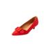 Wide Width Women's The Holland Slip On Pump by Comfortview in Bright Ruby (Size 7 1/2 W)