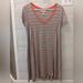 Jessica Simpson Dresses | Jessica Simpson Maternity Summer Dress; Size: Small; Coral & Gray Stripe | Color: Gray/Orange | Size: S