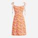 J. Crew Dresses | J Crew Kauai Tie Strap Dress Warm Persimmon Challis Print Nwt Sz 10 | Color: Orange/Purple | Size: 10