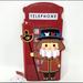 Disney Other | New Disney Parks It's A Small World Beefeater Zip Case Uk Telephone Booth | Color: Red | Size: Os