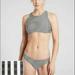 Athleta Swim | Athleta High Neck Striped Gingham Bikini | Color: Black/White | Size: Xs