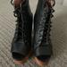 Free People Shoes | Free People Jeffrey Campbell Shoes Size 7 | Color: Black | Size: 7