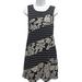 Anthropologie Dresses | Anthropologie Maeve Black/White Floral Dot Print Dress Misses Size S | Color: Black | Size: S