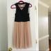 Anthropologie Dresses | Anthropologie Dress Xs Pink Tulle Dress Black Twist Top Of Dress | Color: Pink | Size: 0
