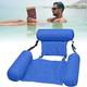 Generic Aufblasbare Schwimmbett, WasserHängematte 4-in-1Loungesessel Pool Lounge, luftmatratze Pool aufblasbare hängematte Pool Spielzeug, Tragbar Wasserhängematte für Erwachsene (Dunkelblau 1 Pack)