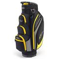 PowaKaddy Unisex 2022 Premium Golf Cart Bag - Black/Gun Metal/Yellow - One Size