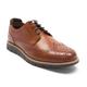 Thomas Crick Men's Travis Derby Brogue Formal Leather Lace Up Shoe Tan