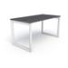 Compel Pivit Reversible Desk Wood/Metal in Gray/White | 30" H x 48" W x 30" D | Wayfair PIV-OF-4830-GA-WHT-BNDL